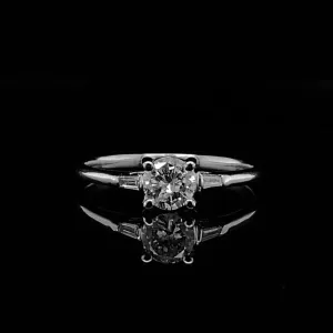 0.45ct J SI1 Round Diamond Engagement Ring 14kt