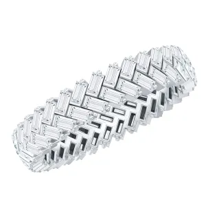 0.75 CT Zircon Braided Eternity Ring