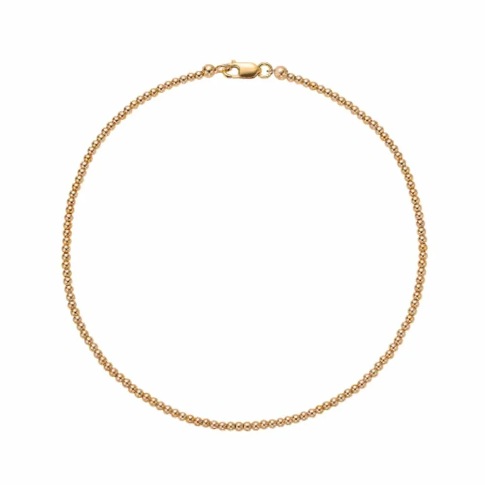 14k Gold Filled Anklet 2mm