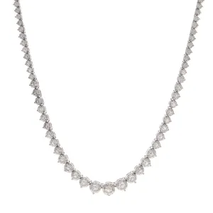 16ct 14k White Gold Diamond Necklace