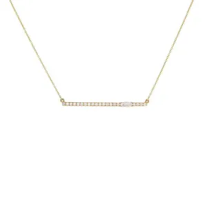 18k Yellow Gold Diamond Necklace