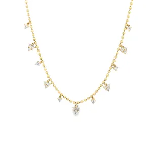 1.93ct 14k Yellow Gold Diamond Necklace