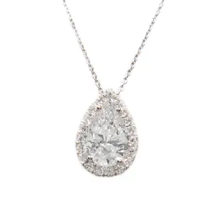 1.93ct Tear Drop Diamond Pendant