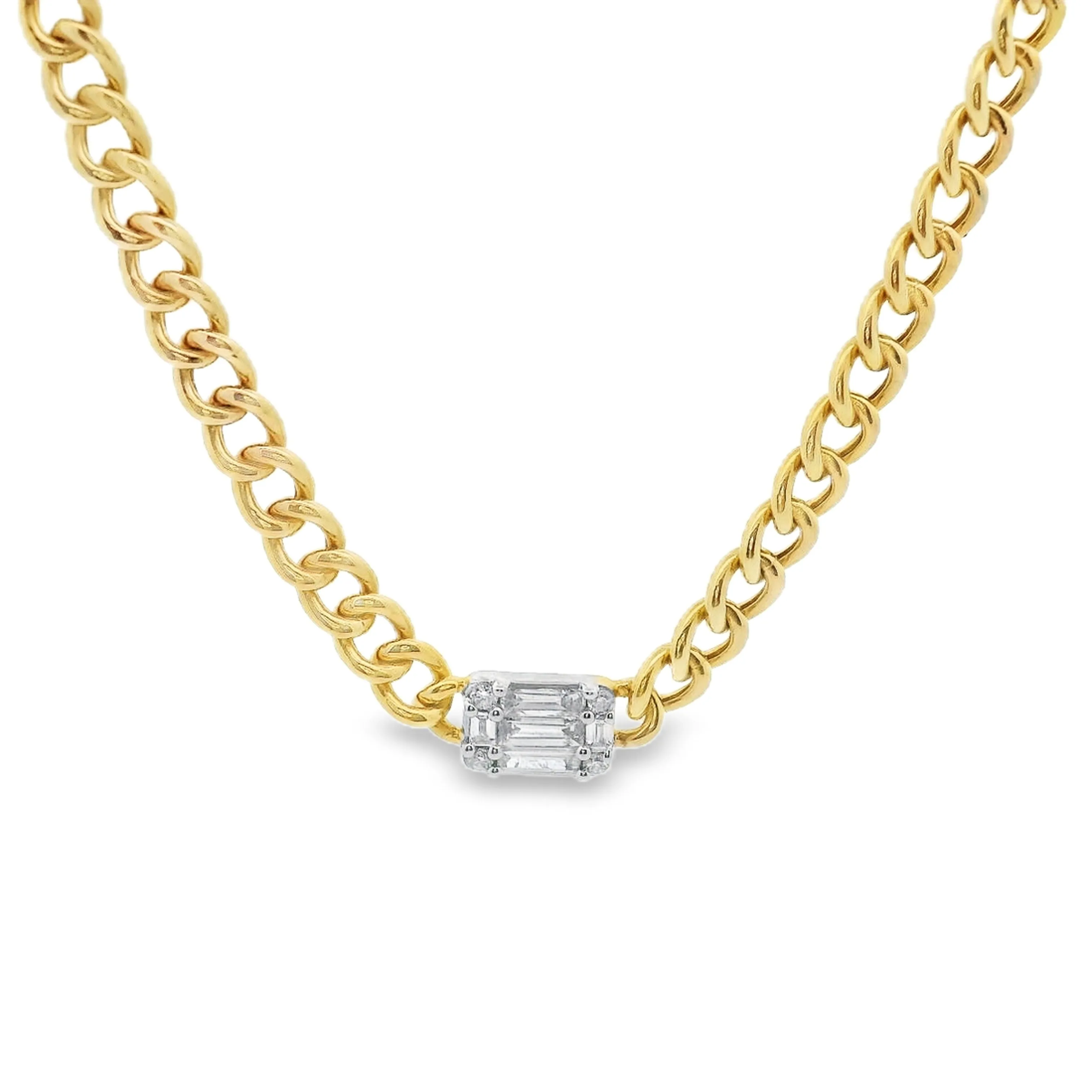 .26ct 14k Yellow Gold Diamond Necklace