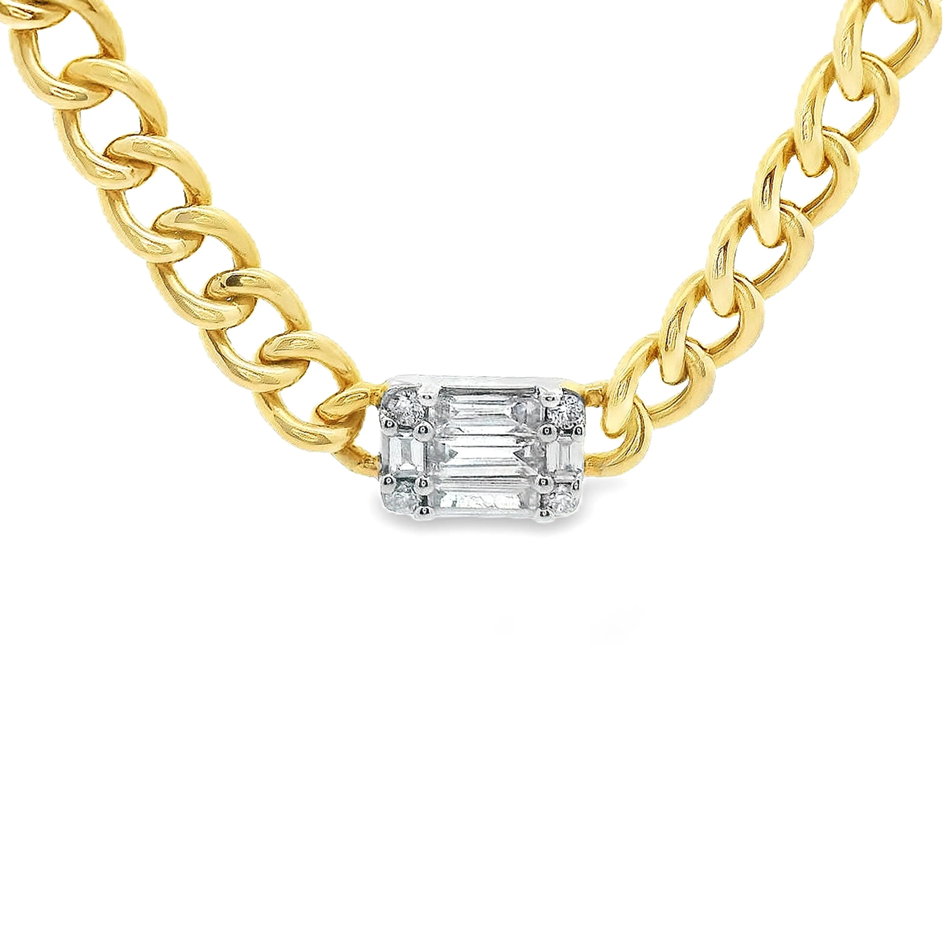 .26ct 14k Yellow Gold Diamond Necklace