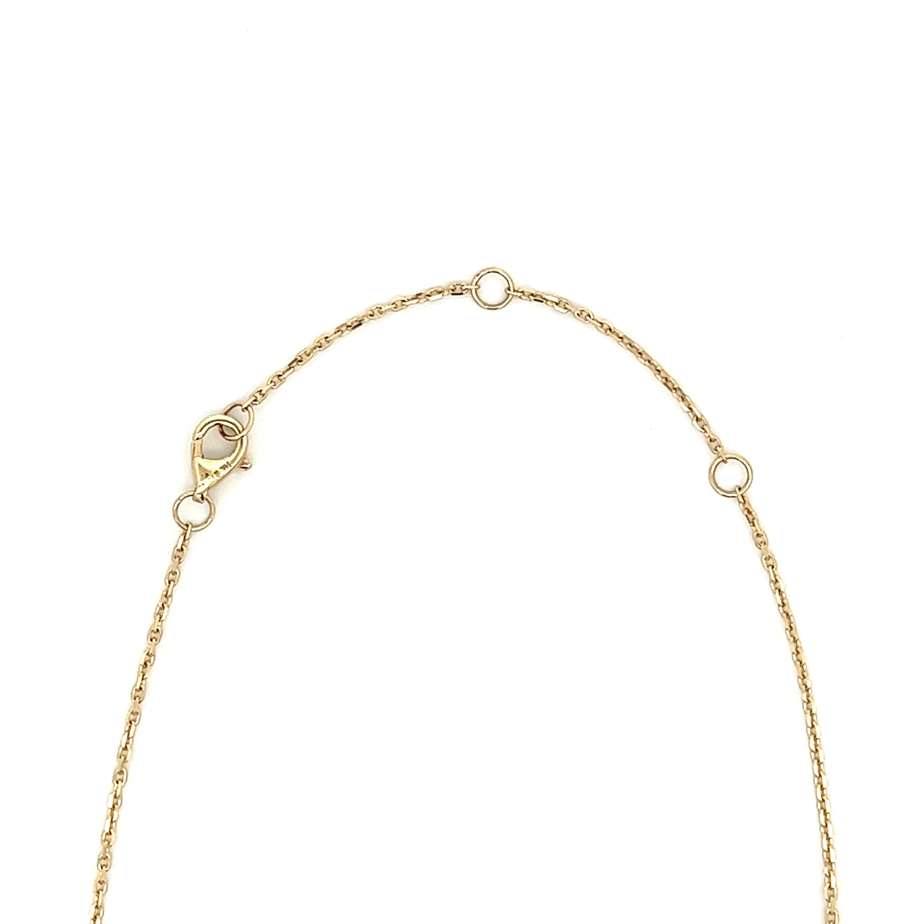 .36ct 14k Yellow Gold Diamond Necklace