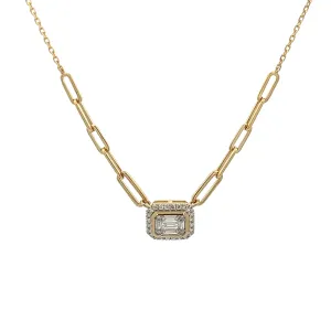 .36ct 14k Yellow Gold Diamond Necklace