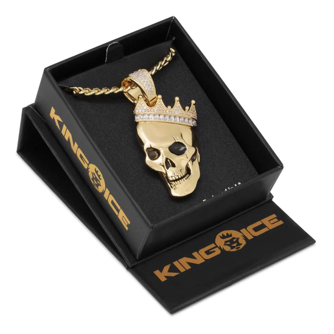 3D Boss Skull King Necklace