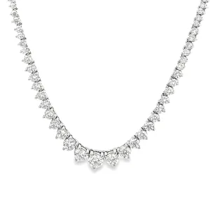 6.05ct 14k White Gold Diamond Necklace