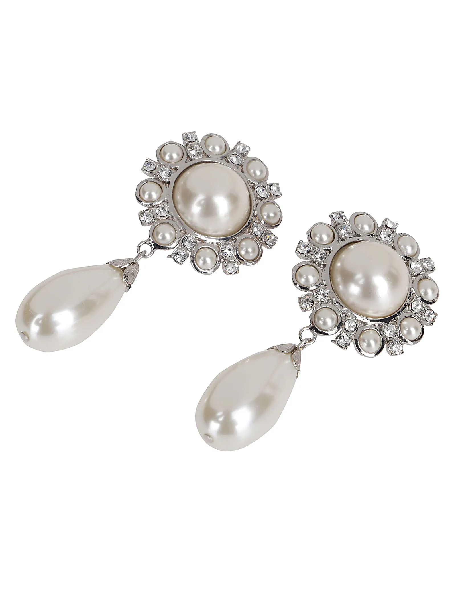 Alessandra Pearl Embellished Tear Drop Earrings