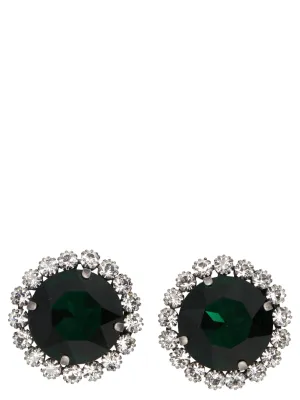 Alessandra Rich Crystal Clip Earrings