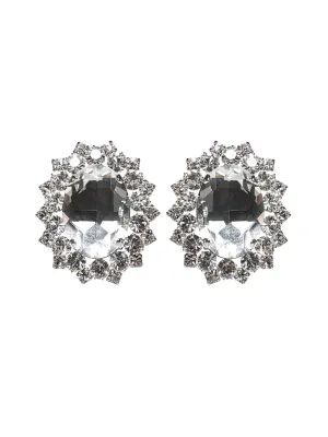 Alessandra Rich Crystal Clip-On Earrings