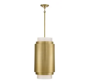 Beacon 3-Light Pendant, Burnished Brass