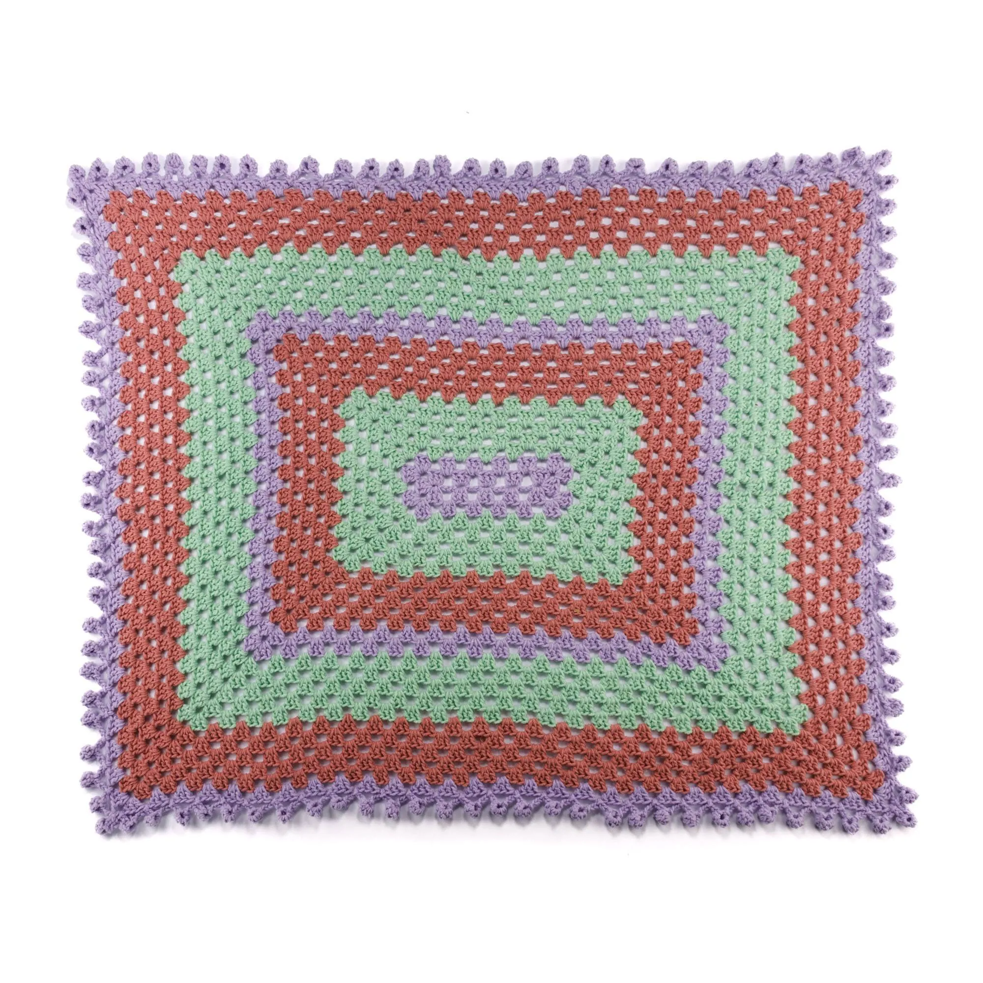 Bernat Bobble Edge Crochet Granny Blanket