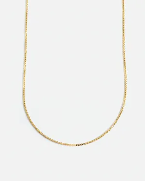 Box Chain in 10k Yellow Gold