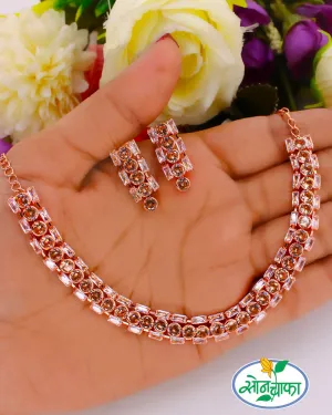 BRILLIANT ROSE GOLD NECKLACE