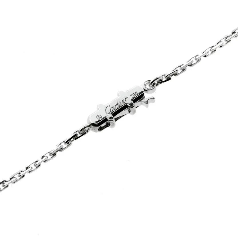 Cartier Love Pave Diamond White Gold Necklace