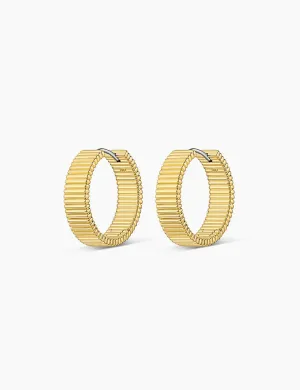 Catalina Hoops, Gold Plated