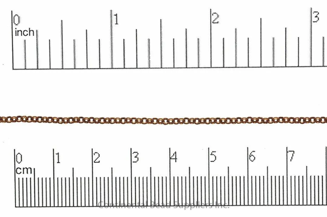 CH30, 2mm Rolo Chain  - Per Foot