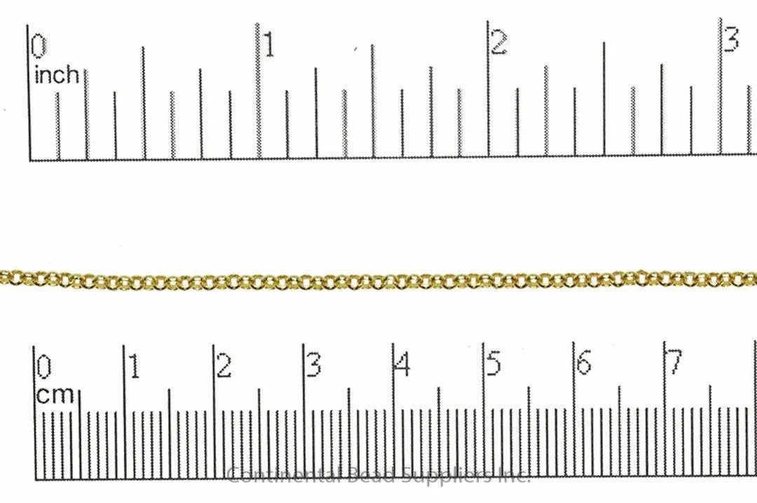 CH30, 2mm Rolo Chain  - Per Foot