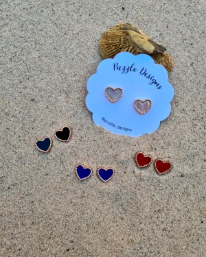 Colourful Mini Heart Earrings