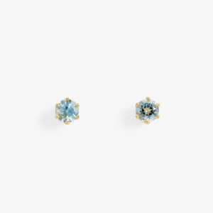 E1902AQ | 3mm  Aquamarine Studs