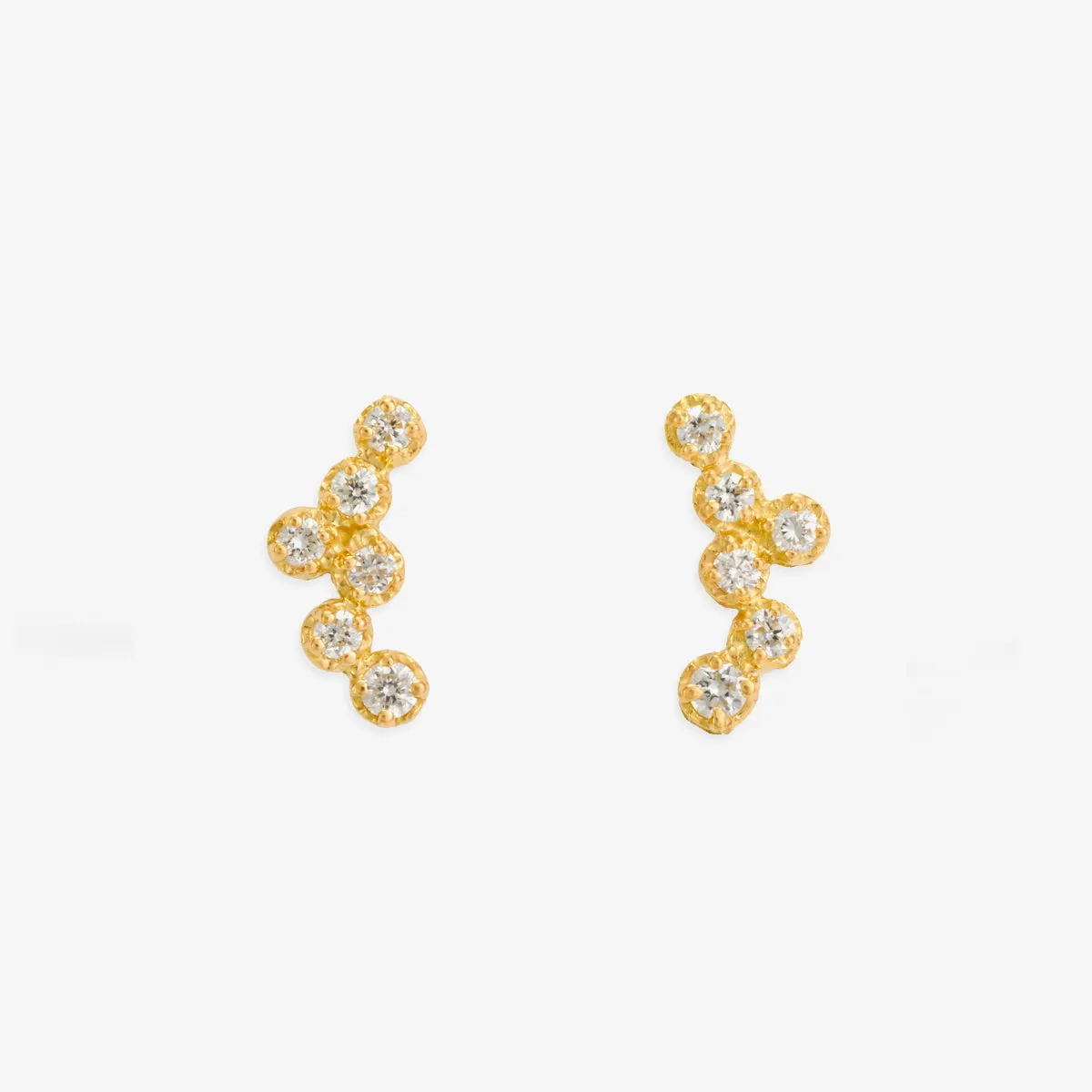 E6003W | White Diamond Hydra Studs