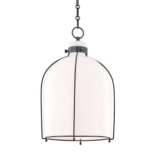 Eldridge 14 in. Birdcage Pendant Light Old Bronze Finish