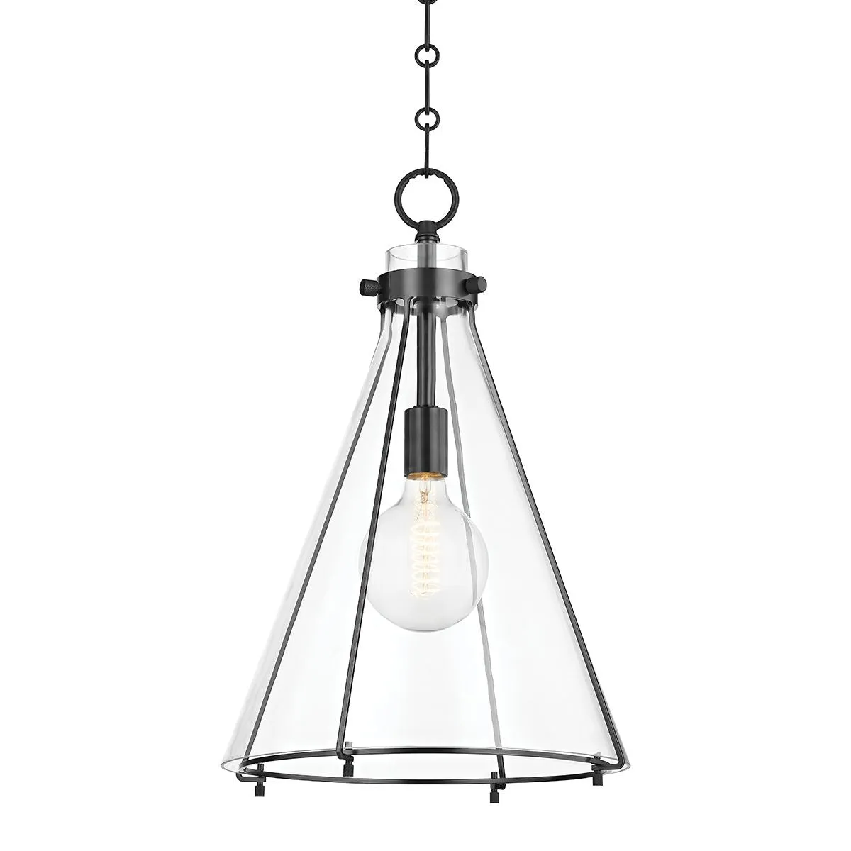 Eldridge 14 in. Cone Pendant Light Old Bronze Finish