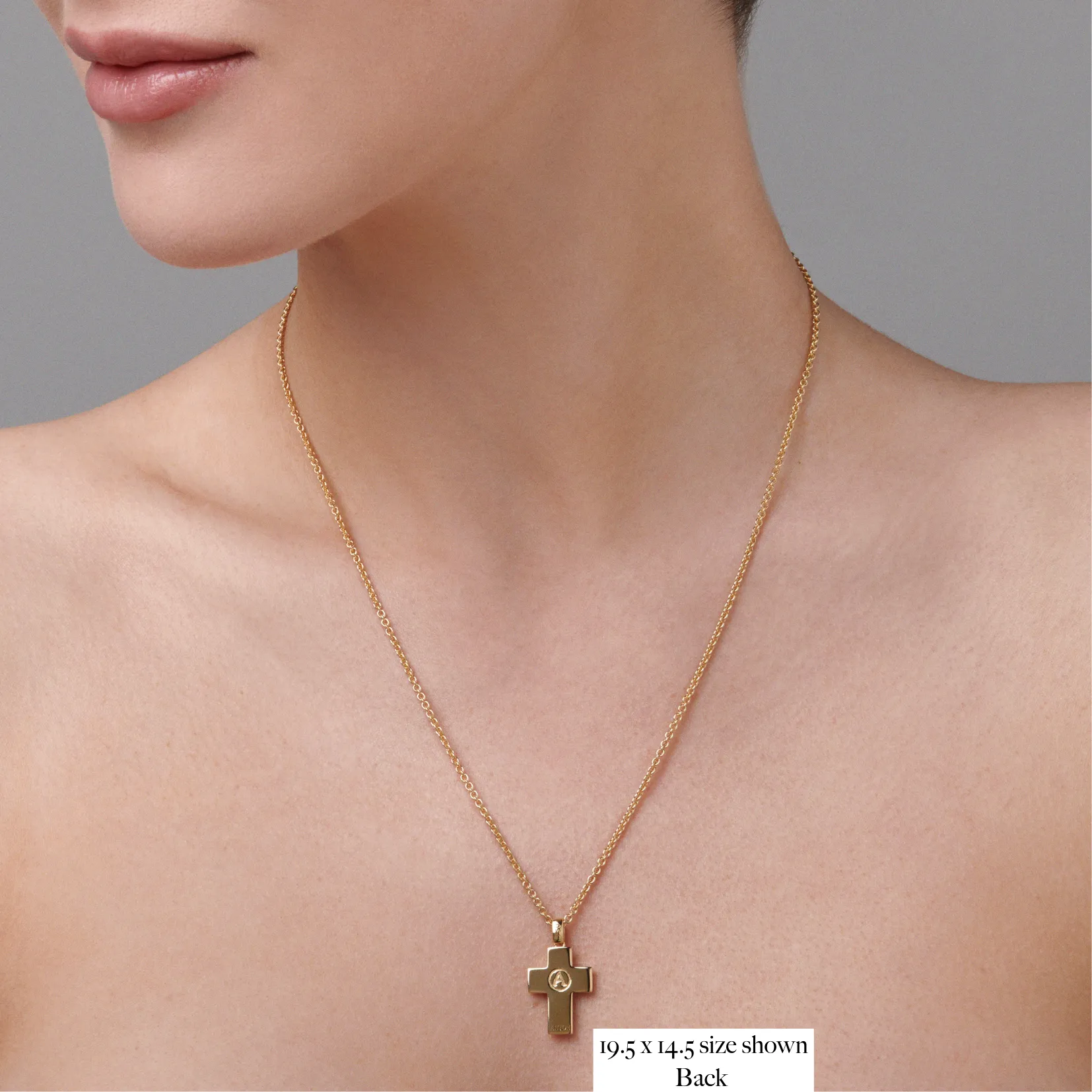 Faith Cross Necklace | Yellow Gold