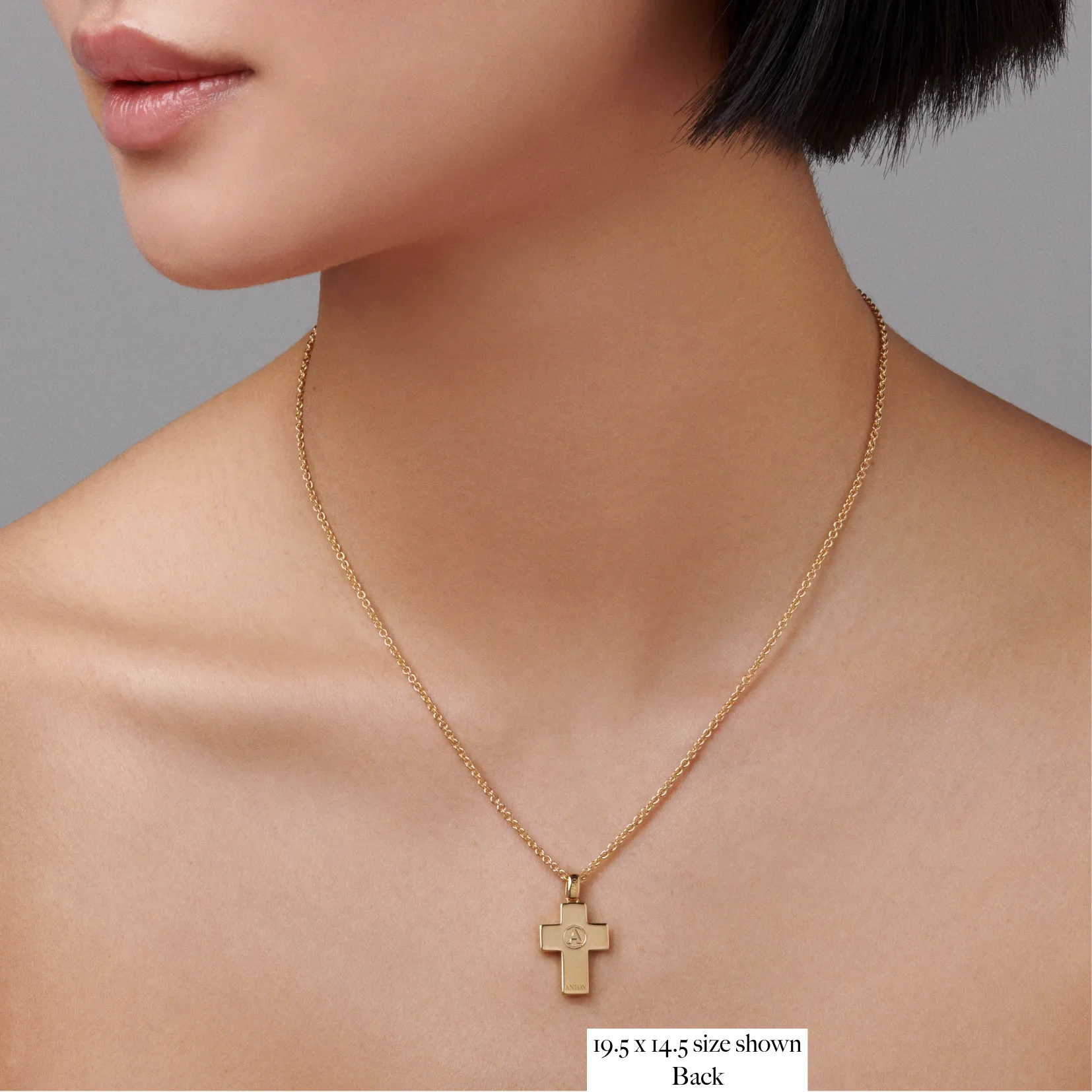 Faith Cross Necklace | Yellow Gold