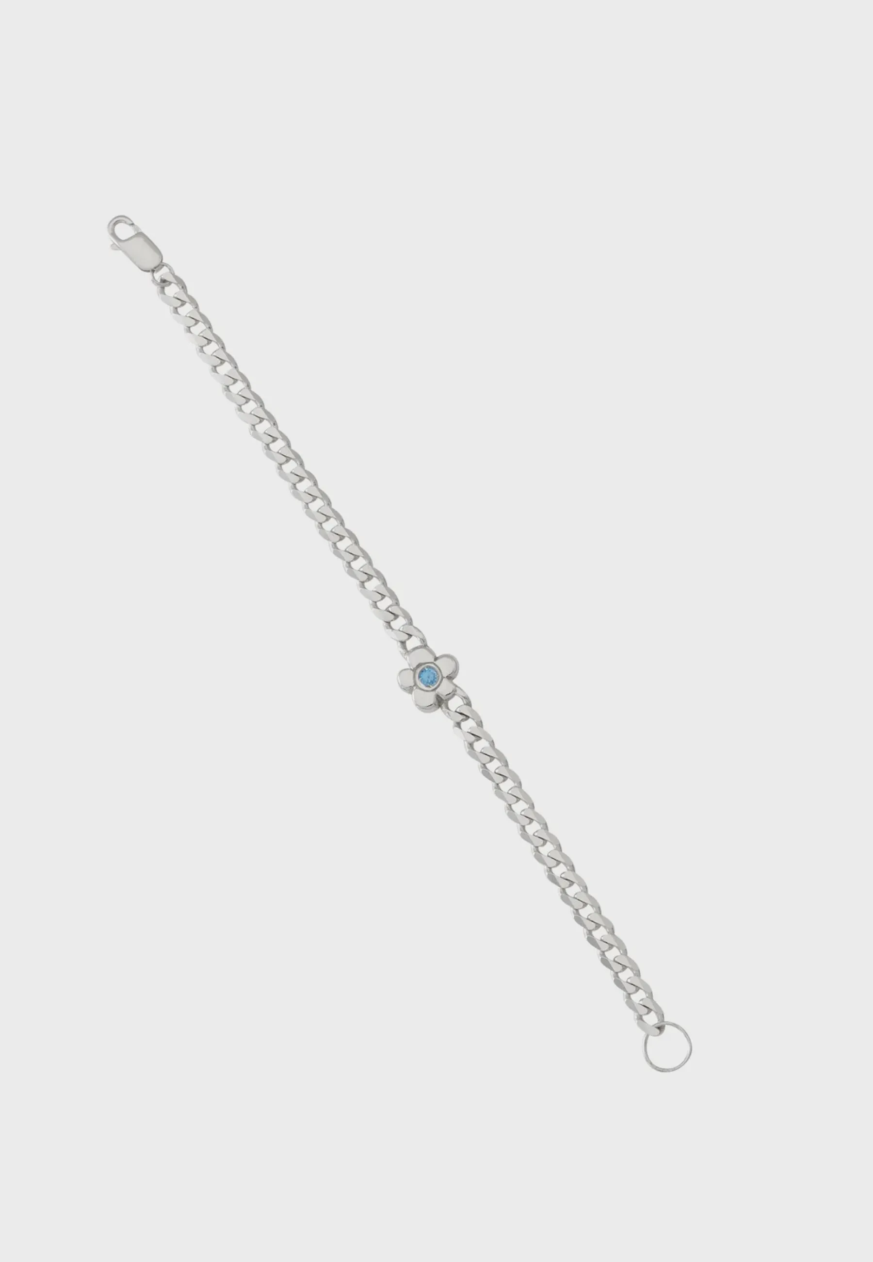 Flower Bracelet - Blue Topaz