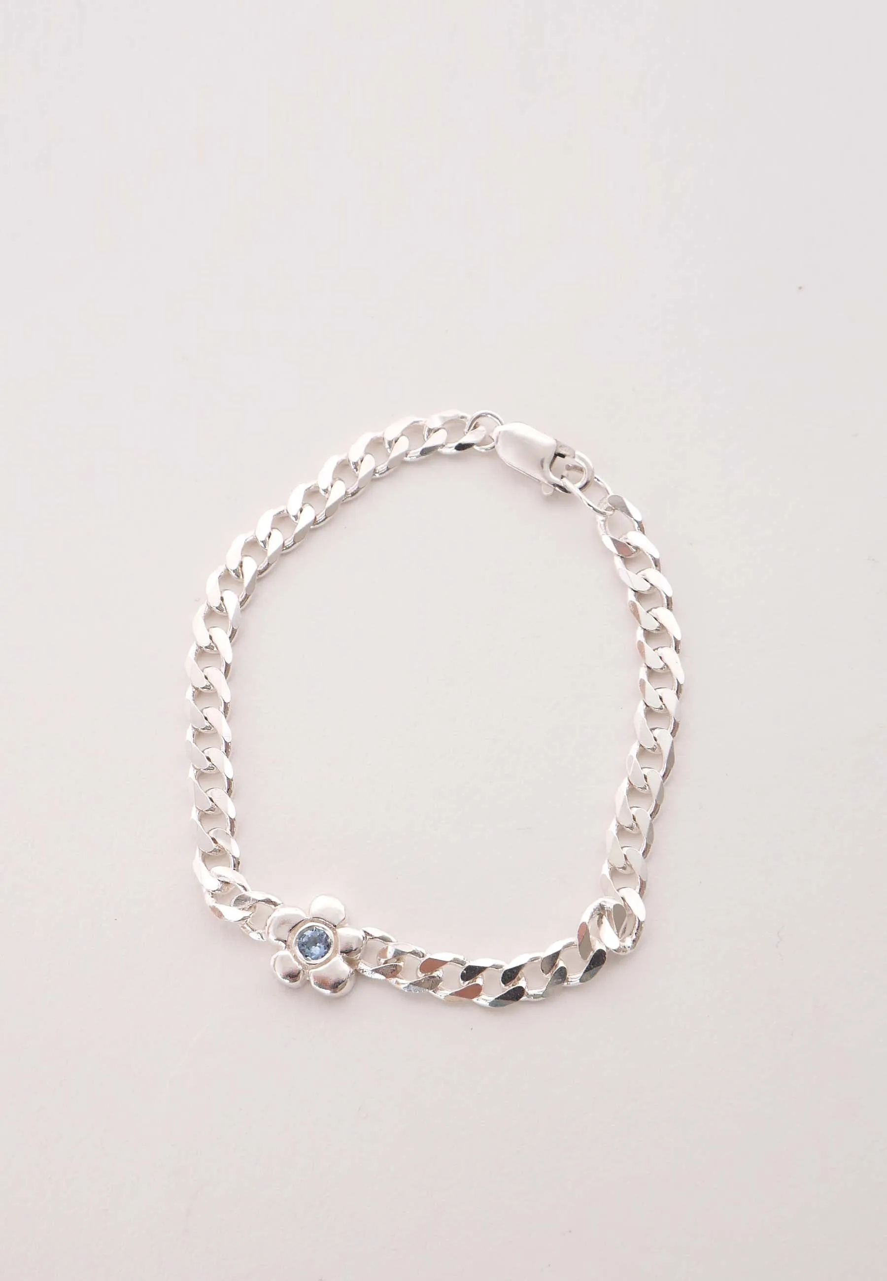 Flower Bracelet - Blue Topaz