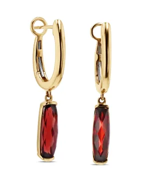 Garnet Dangle Earrings