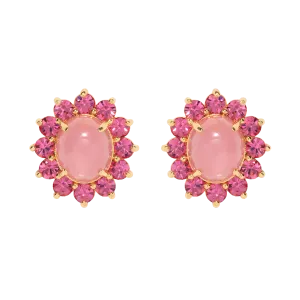 Georgie Stud Earrings in Pink