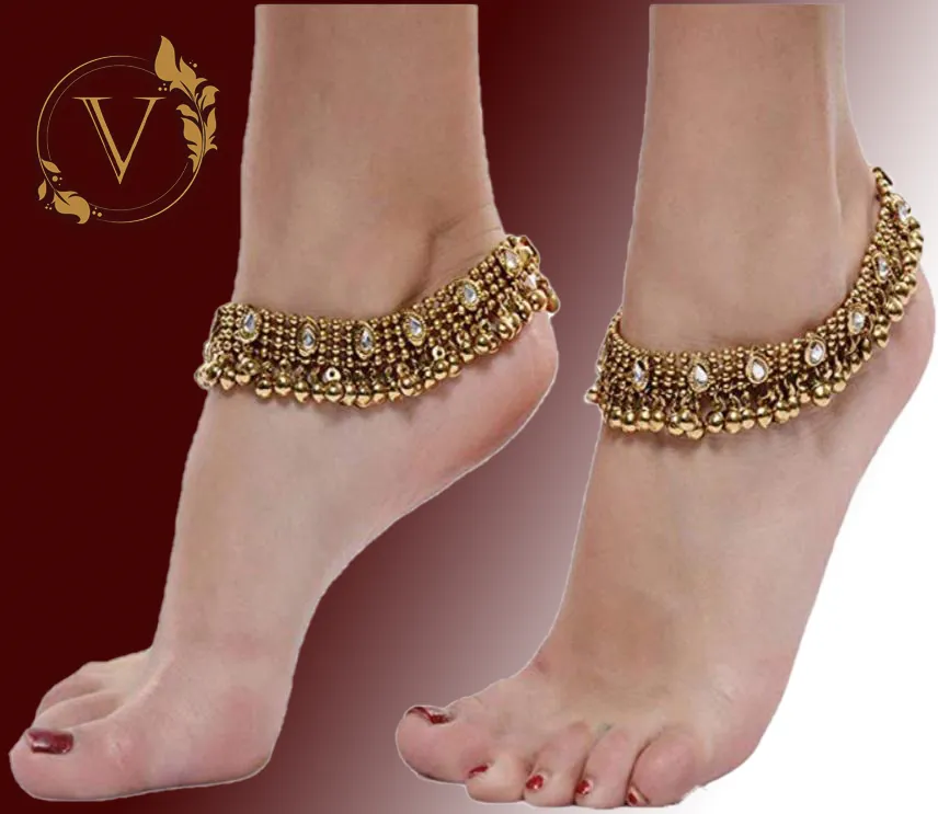 Gold-Plated Anklets