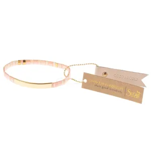 Good Karma Miyuki Bracelet | Good As Gold - Blush/Gold