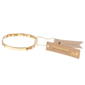 Good Karma Miyuki Bracelet | Gratitude - Amber/Gold