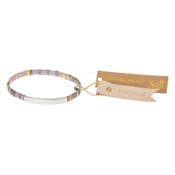 Good Karma Miyuki Bracelet | Pure Magic - Dusk/Silver