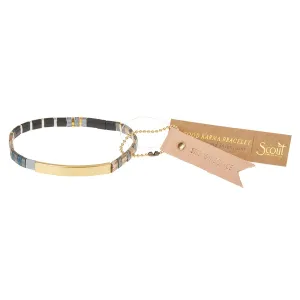 Good Karma Miyuki Bracelet | Strength & Grace - Gunmetal/Gold