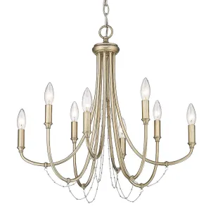 Kamila 8 lights 24 in. Chandelier Gold Finish