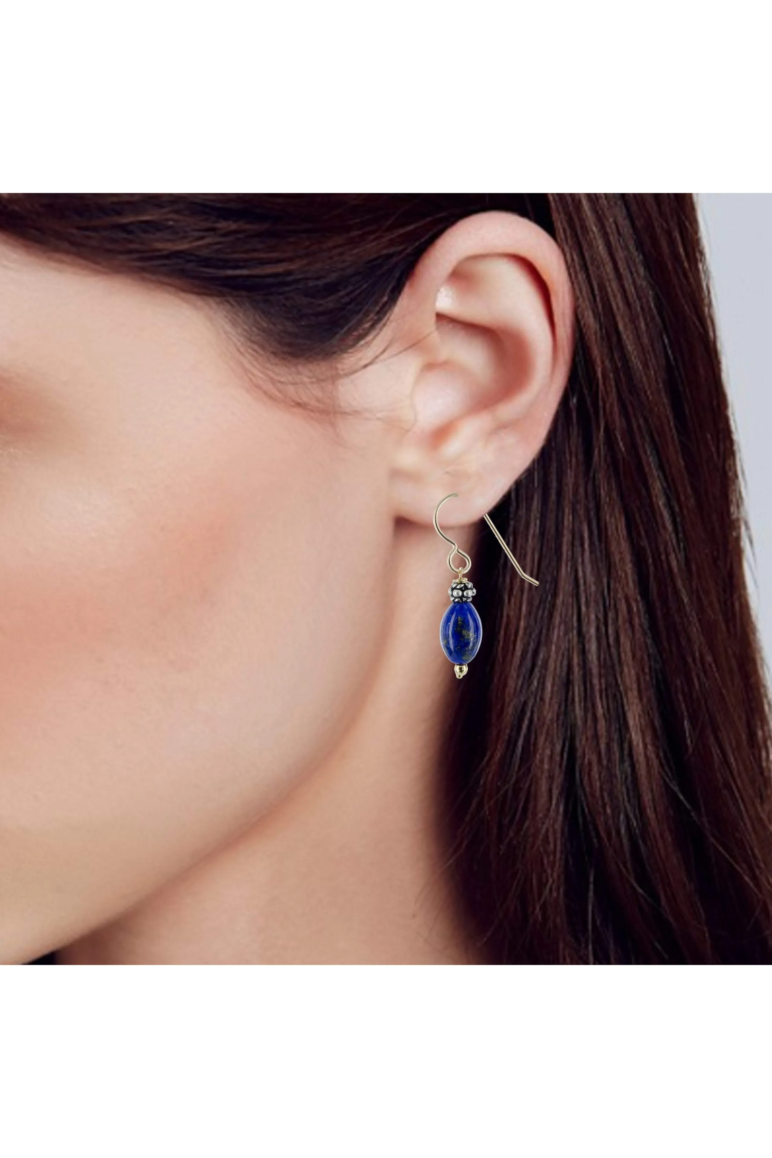 Lapis Dangling Earrings