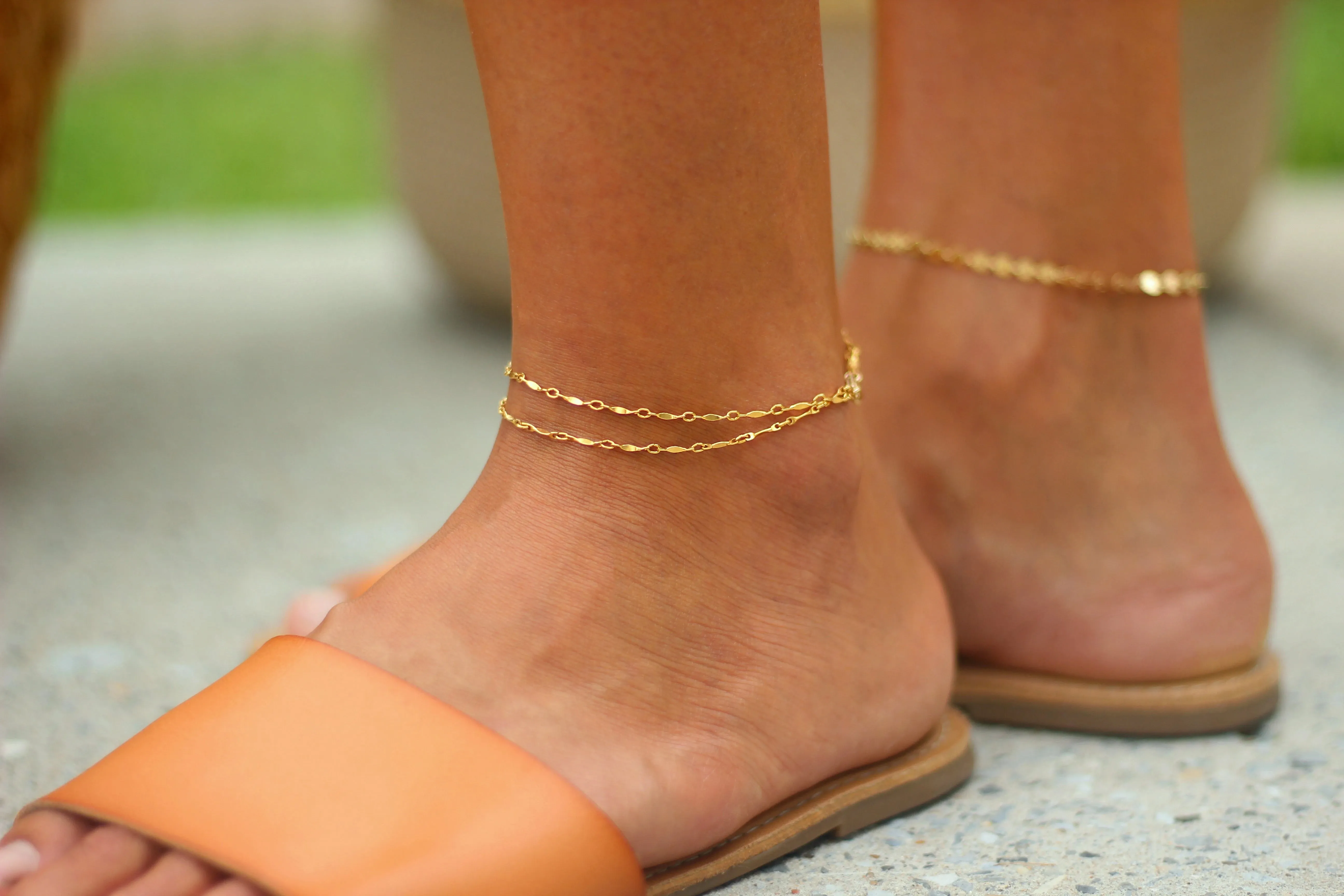 Layered Ripple Bracelet or Anklet