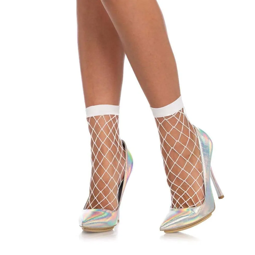 Leg Avenue Mara Diamond Net Ankle Socks