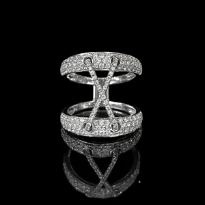 #LVNA2024 | LVNA Signatures Unisex Link Paved Stack Diamond Ring 18kt