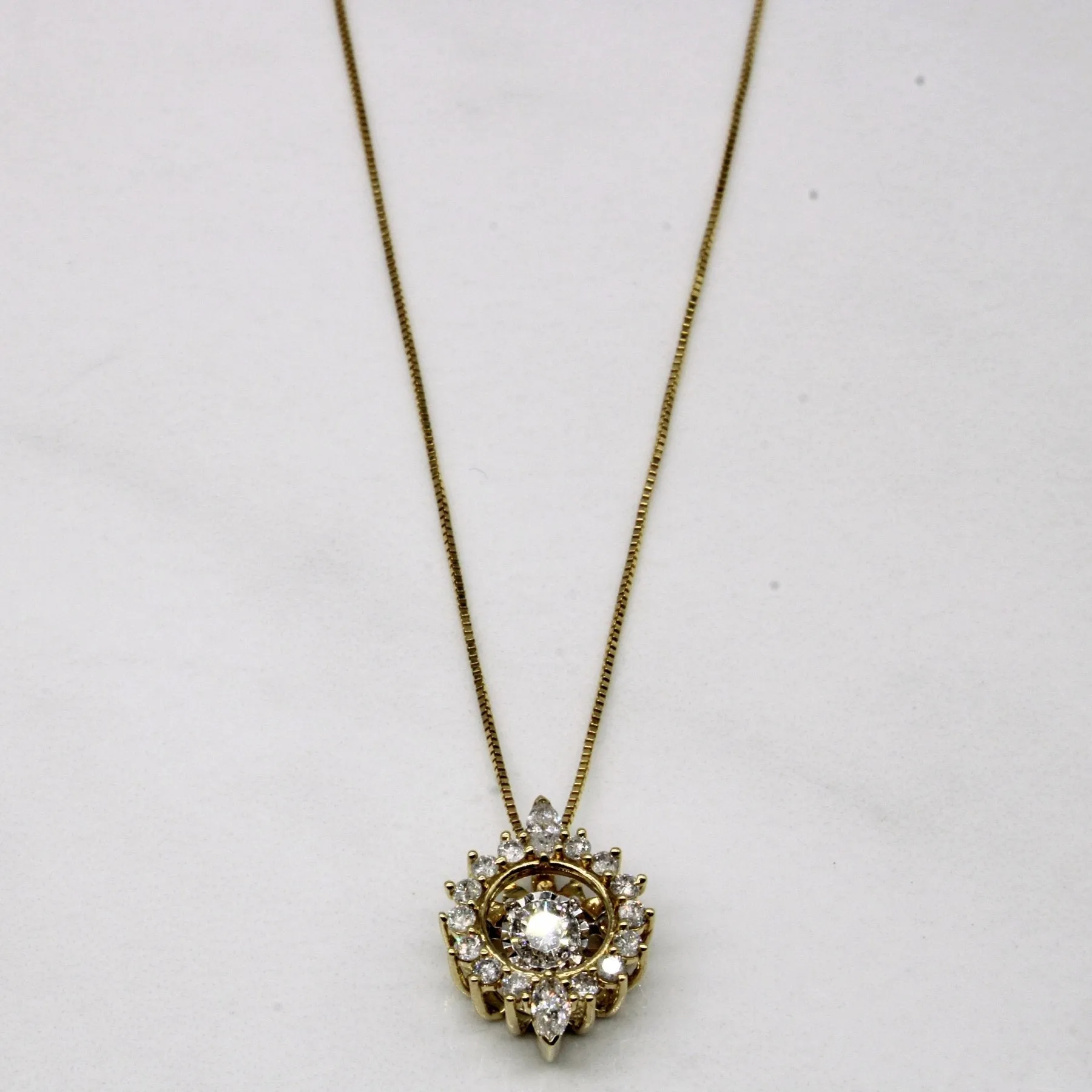 'Michael Hill' Diamond Pendant & Necklace | 0.50ctw | 18" |