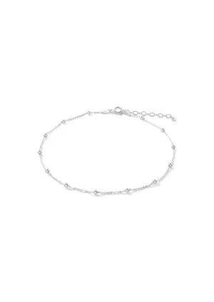 Mini Bubble Anklet Silver