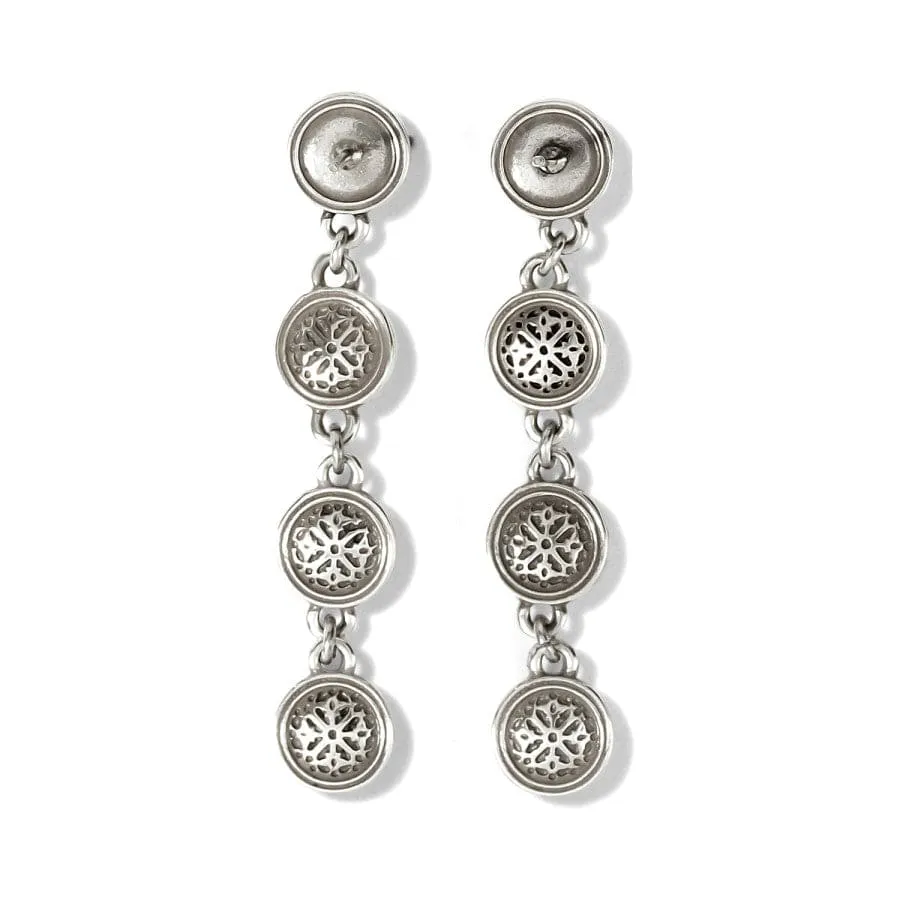 Monete Link Post Drop Earrings