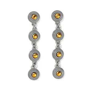 Monete Link Post Drop Earrings