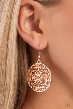 Paparazzi Earring ~ Dubai Décor - Gold